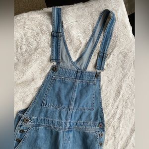 Free People Denim Overalls